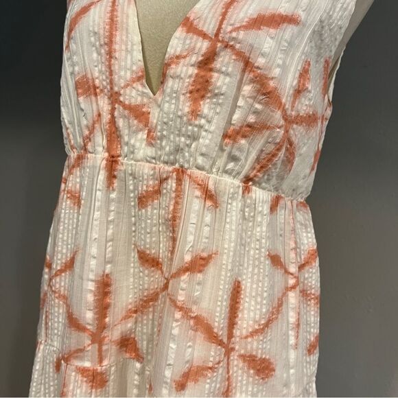 Loft deep v-neck Sleeveless Tie dye mini a-line dress size small - Picture 4 of 12